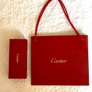 1 Cartier sunglasses box & 1 bag